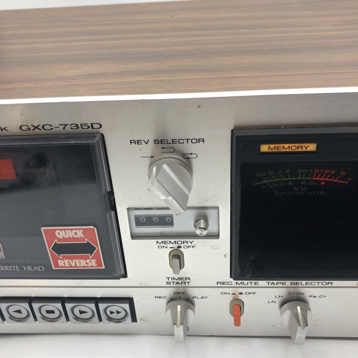 AKAI GXC-735D Cassette Deck Player/Recorder 1979/Walnut Case (GK