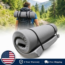 Portable Memory Foam Camping Mattress w/ Water-Resistant Zipper Cover Outdoor
