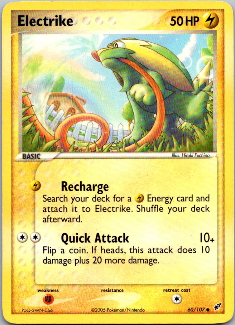 Electrike 60/107 Common Deoxys Pokemon Near Mint