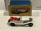 VINTAGE BOXED MATCHBOX 1928 WHITE MERCEDES-BENZ Y10 MADE IN ENGLAND