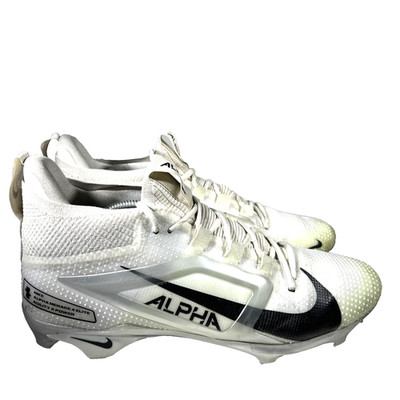 Nike Mens Alpha Menace 4 Elite Mens Football Cleats Size 12 White Sneakers Shoes