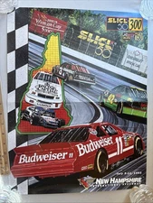 NEW HAMPSHIRE MOTOR SPEEDWAY NASCAR WINSTON CUP Poster JULY 1993 SLICK 50 300