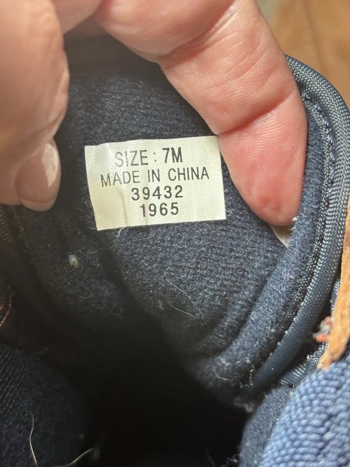 Botas Duck Lands End para mujer azul/bronceado talla 7M Foto 4 de 4