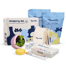 Pottery Kit By Figured’Art Everything You Need 2Kg Air Dry ClayTools Paints…