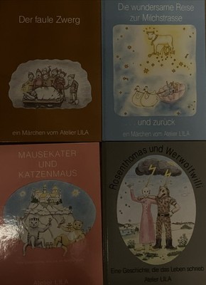 4x Atelier LILA Bücher Set Märchen Kinderbücher Hardcover Sehr guter Zustand