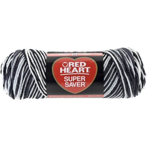 Red Heart Super Saver Yarn-Zebra E300B-932
