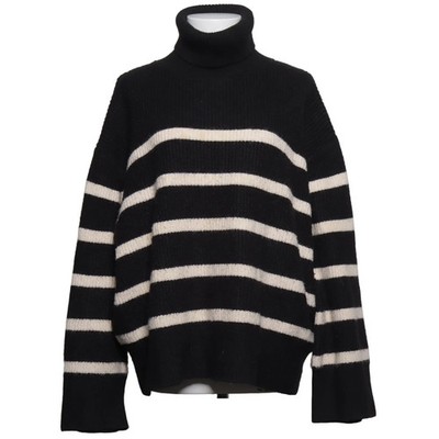 Zara, Rollkragenpullover, Größe: M, Schwarz/Weiß, Acryl/Polyamid/Polyester #aeO