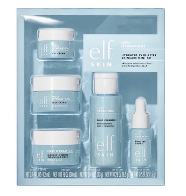E.L.F. SKIN Hydrated Ever after Skincare Mini Kit, Reiniger, Make-Up Entferner, 