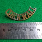 WW1 Duke of Cornwall's Light Infantry CORNWALL Shoulder Title Badge