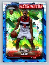 2024-25 Topps Chrome Sapphire Alexandre Sarr RC