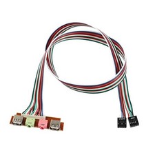 USB Front Panel Cable HUB Computer Chassis Front Panel Desktop Audio 7.4CM