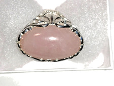 STERLING SILVER RING, SIZE 7 PINK STONE