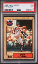 1987 TOPPS TIFFANY #746 BOB OJEDA PSA 5
