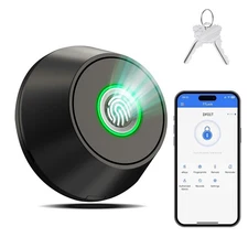 Fingerprint Keyless Entry Door Lock,Smart Deadbolt Locks with App Countrol,Bi...