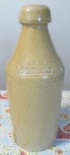 GS Twitchell Successor To C Whittemore Quart Salt Glazed Stoneware Beer Bottle 3