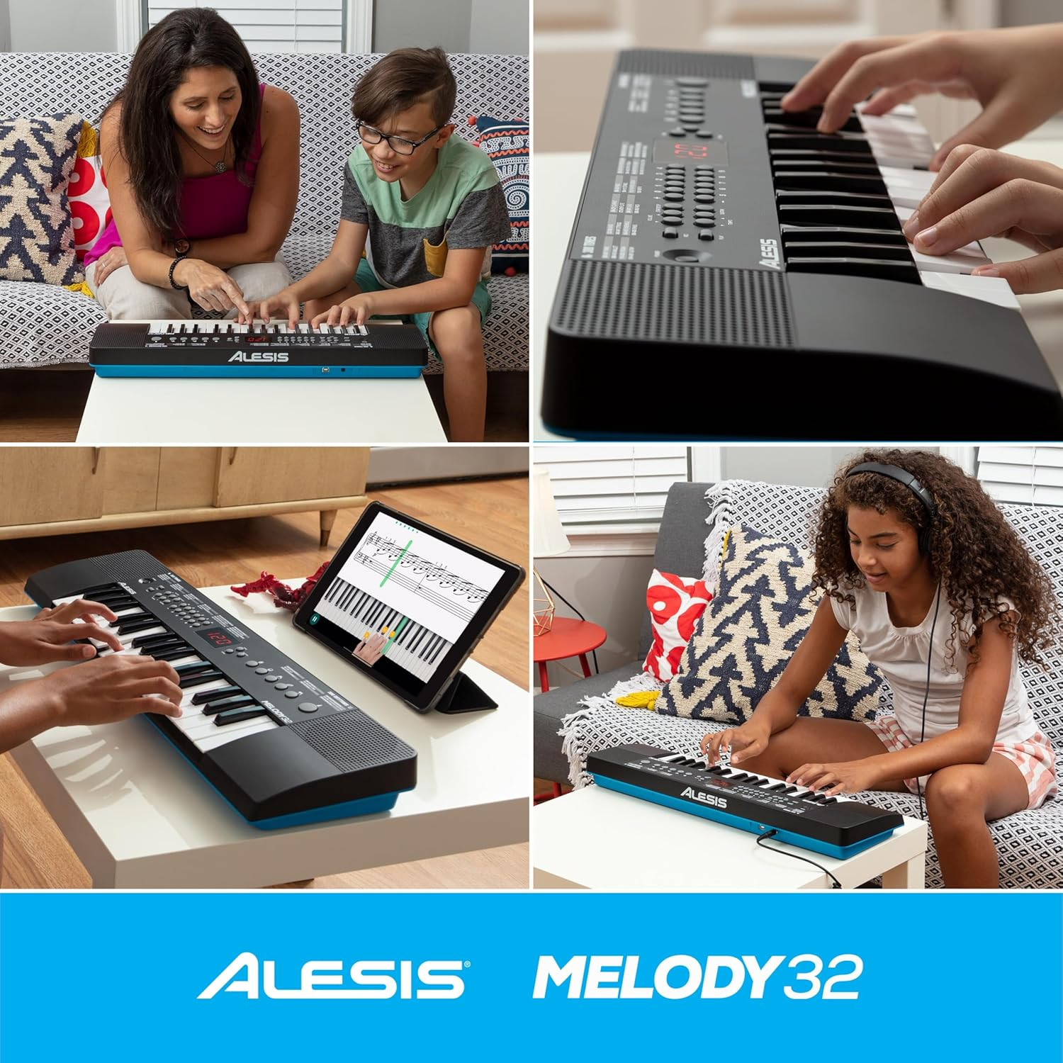 Melody 32 - Pianola per Scuola Media Tastiera Musicale a 32 Tasti Con Casse Inte foto 6