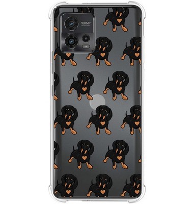 Custodia Flip Motorola Moto G71 5G - Fibra di carbonio - Nera
