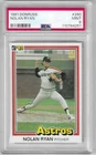 1981 Donruss Nolan Ryan #260 PSA 9 Mint Graded Baseball Card.