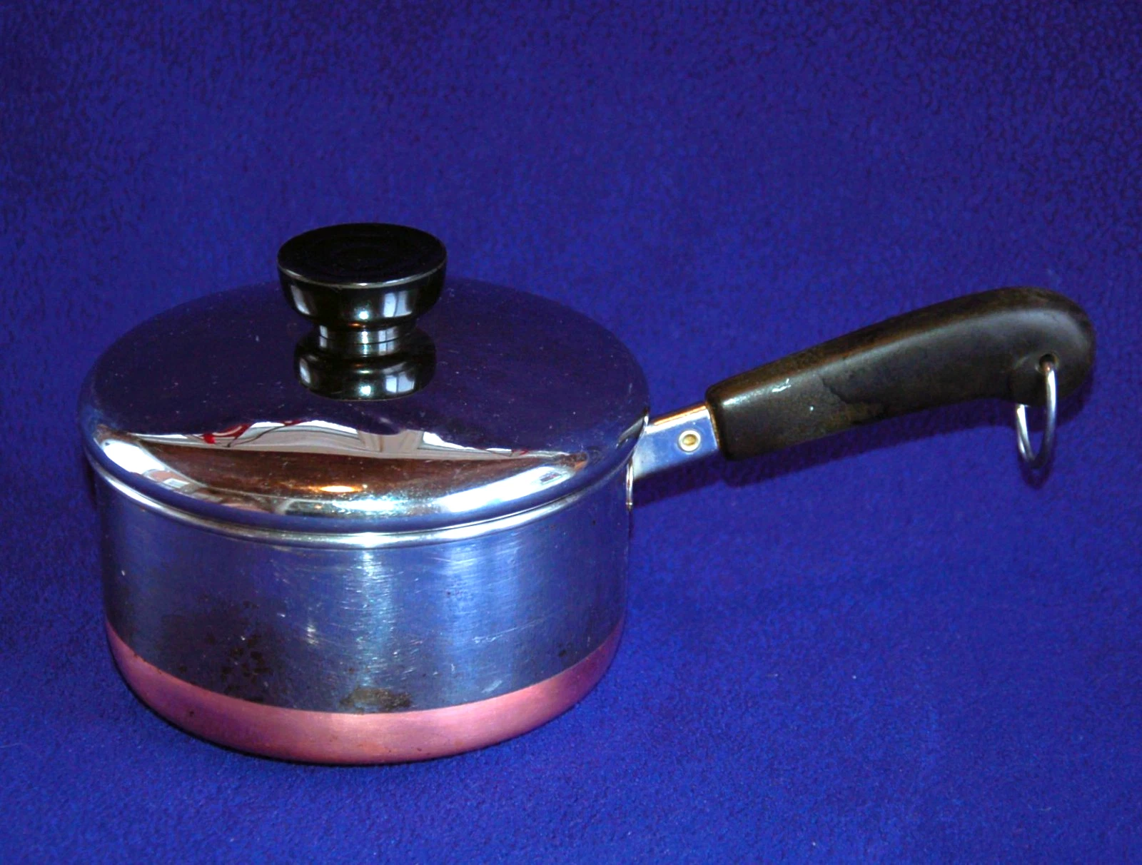 Revere Ware ~ 1 qt. SAUCE PAN ~ Stainless Steel & Copper ~ Used