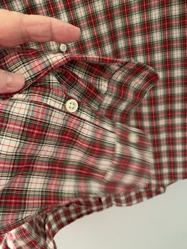 Vintage Polo Ralph Lauren Button Down Shirt Long Sleeve Plaid Mens XL Preppy - Picture 5 of 12