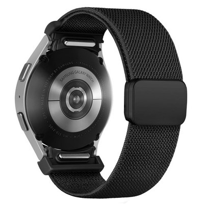 One Click Fabric Bands for Samsung Galaxy Watch 7 6 Band 5/4/FE 20mm, Black