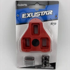 NEW Exustar E-ARC1 Look Delta Road Cleats Red 9° Float Compatible Pair