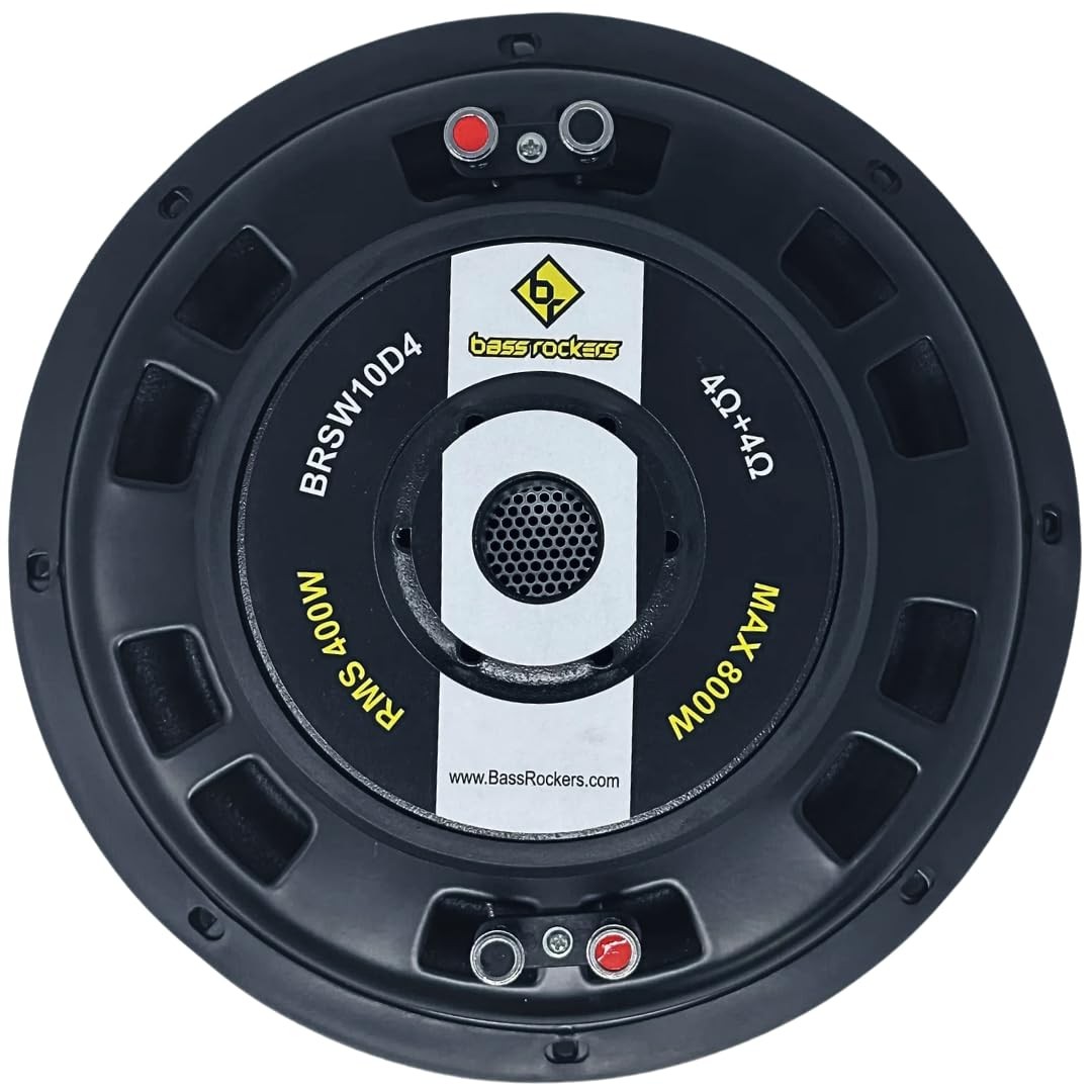 10 in Shallow Mount Car Subwoofer 800W Dual 4 Ohm | Ideal for Trucks, ATVs, Cars