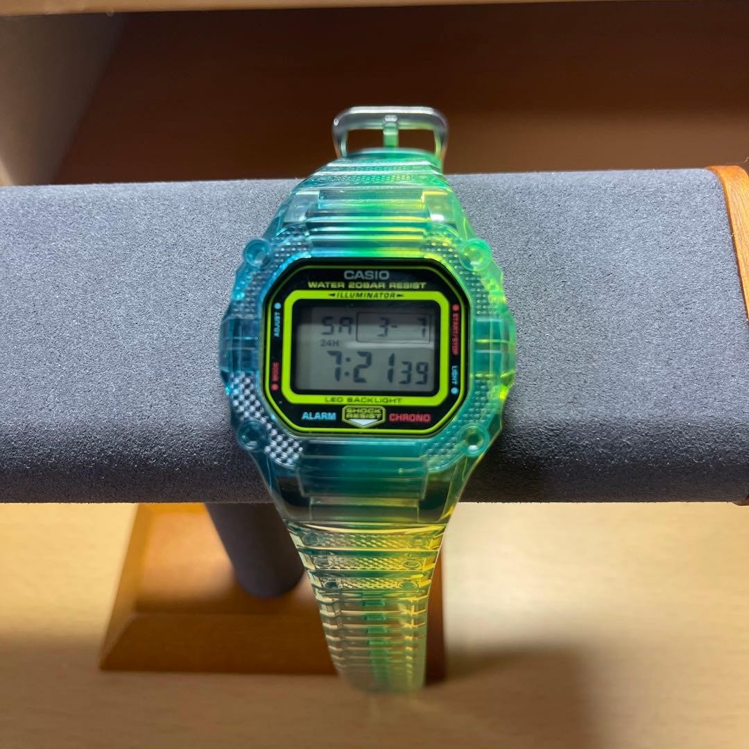 CASIO Casio G-SHOCK  digital wristwatch clear green