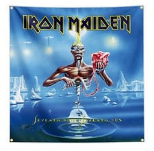 BANDERA IRON MAIDEN 4' X 4' BANDERA SÉPTIMO HIJO DE UN SÉPTIMO HIJO