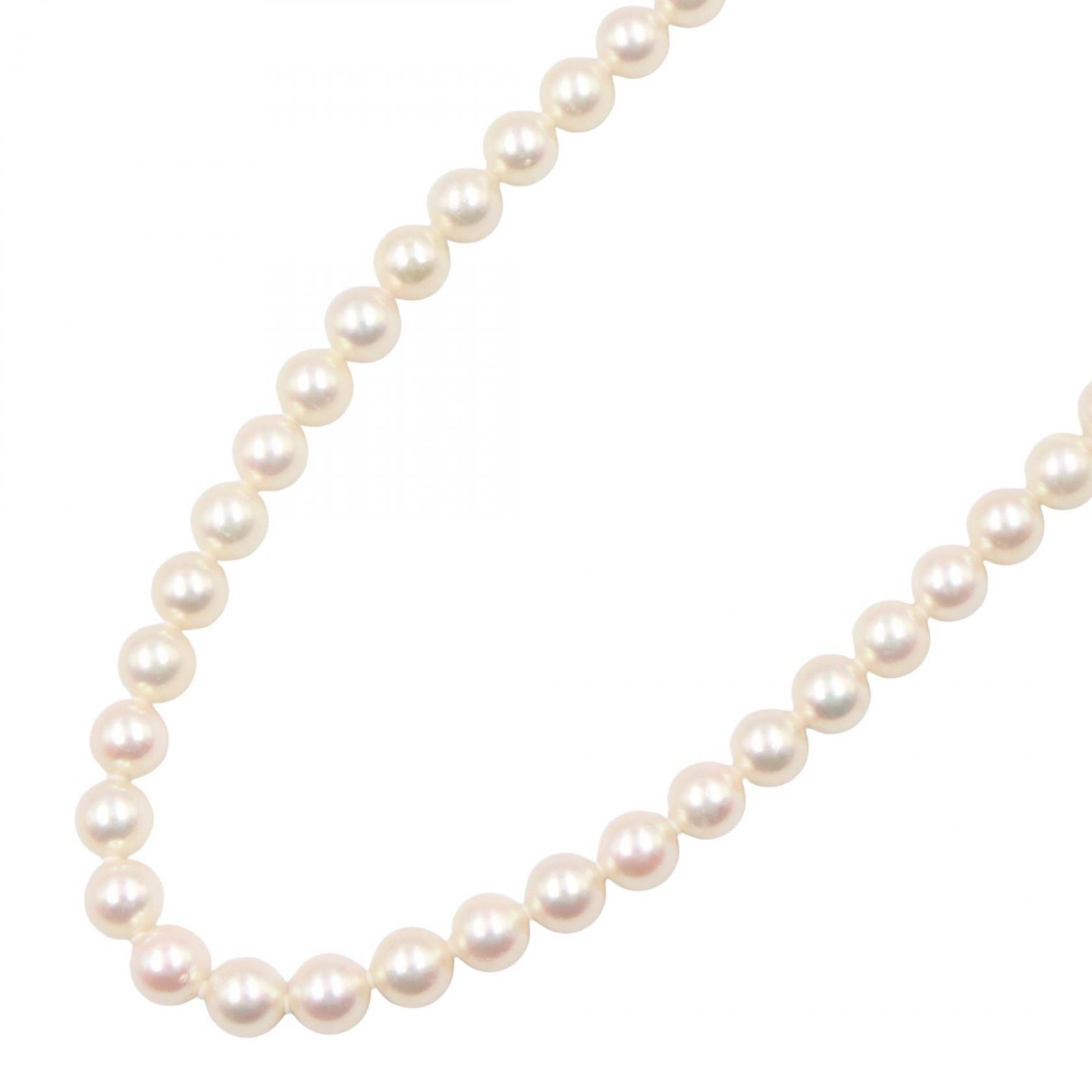 MIKIMOTO Pearl Necklace Silver925 White Used Women 38㎝