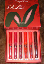 Dragon Ranee Rabbit 6 Pc. Matte Red Waterproof Lip Gloss Set Tiktok Viral Dragon Ranee Rabbit 6 Pc. Matte Red Waterproof Lip Gloss Set Tiktok Viral