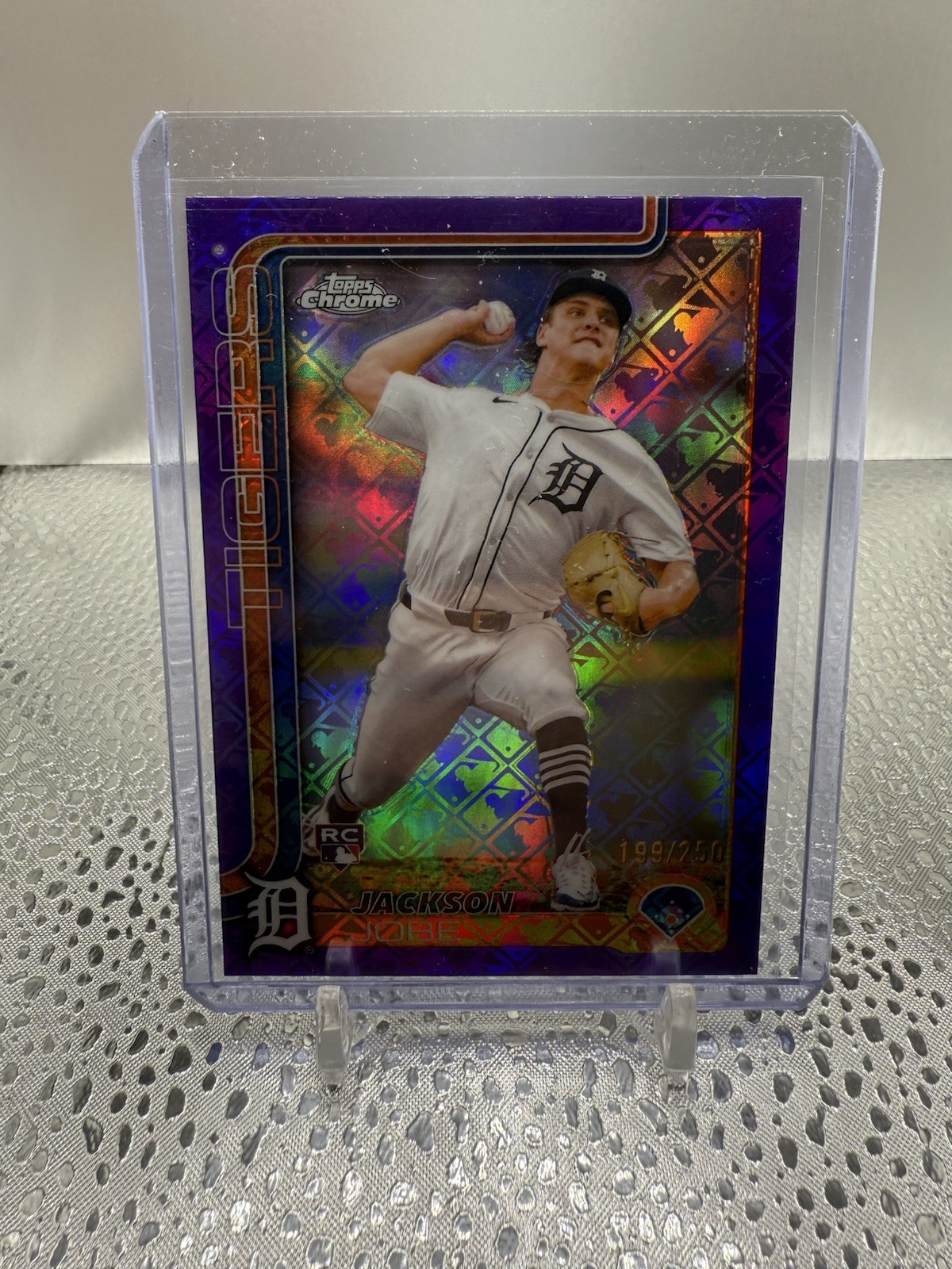 2025 Topps Chrome - Jackson Jobe #249 Purple Refractor /250 (RC)