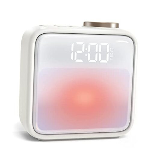 Alarm Clock Night Lights, Built-in Battery Alarm Clock for Bedrooms, 6 Scenes-image