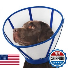 SUNFURA Dog Cones Large Dogs, Soft Dog Cone Stop Licking, Pet Recovery Cone XL