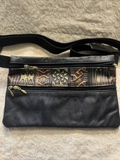 Vintage Embossed Leather Fanny Pack New notag Unbranded Goth Metal Festival