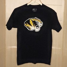 University Of Missouri Kids Black Logo Shirt Russell 14-16