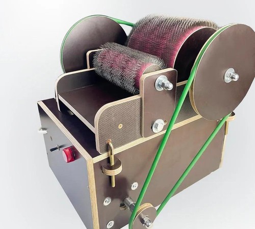 Electric Wooden Drum Carder for wool Fiber Combing Cardings Blending Board - Picture 6 of 6