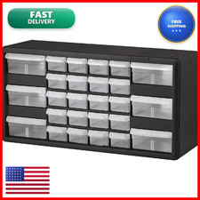 Akro-Mils 26-Drawer Plastic Drawer Storage Cabinet For Garage Organization Bead