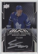 2023 SPx UD Black Lustrous Rookie Signatures 271/299 Fraser Minten #LRA-FM Auto