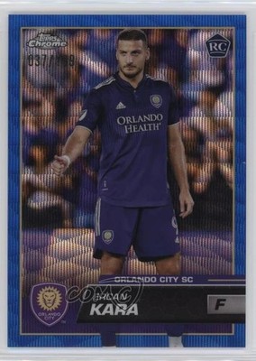2023 Topps Chrome MLS Blue Wave Refractor 37/199 Ercan Kara #55 Rookie RC 0z8s