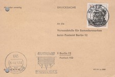 Berlin Drucksache Versanstelle Timbres Collection 1971 Dürer 10Pf
