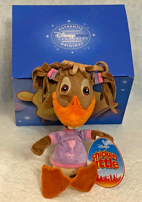 RARE Disney Store Chicken Little Abby Mallard 8'' Plush 2005 BNWT + Gift Box NOS