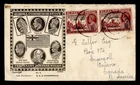 DR WHO 1940 BURMA FDC STAMP CENTENARY CACHET OVPT MIXED FRANK INDIA M71597