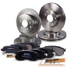 SATZ BREMSSCHEIBEN + BREMSBELÄGE VORNE + HINTEN FÜR NISSAN JUKE F15 1.5 DCI 1.6