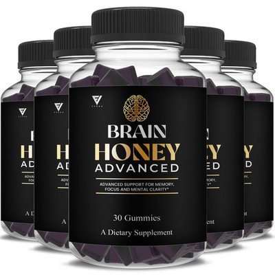(5 Pack) Brain Honey Advanced With Manuka Honey, Brain Honey Gummy (150 Gummies)
