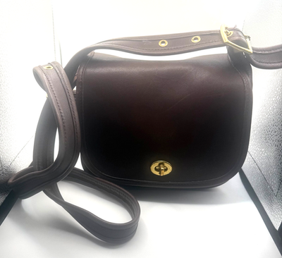 バッグ COACH 9965 Vintage Crossbody ShoulderBag Vintage Coach Mahogany 9965 Legacy Small Flap Crossbody Bag