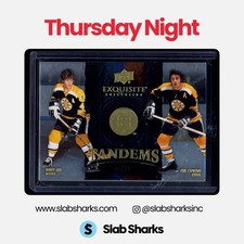 2024 UPPER DECK BLACK DIAMOND BOBBY ORR PHIL ESPOSITO EXQUISITE TANDEMS GOLD /99