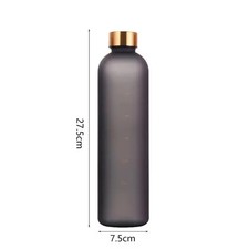 1L Bottle with Time Marker 32 OZ Motivational Reusable Fitness Sports Outdoors T