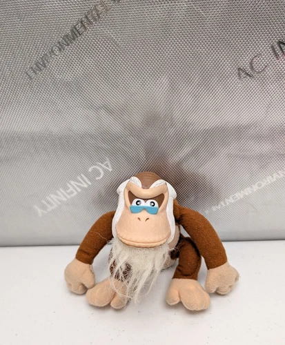 Vintage 1999 Cranky Kong Toy Site Plush Nintendo Donkey Kong 5" Stuffed Toy READ