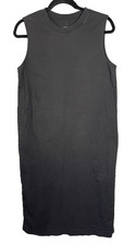 Everlane Maxi Dress Medium Black Organic Cotton Casual Minimalist Sustainable